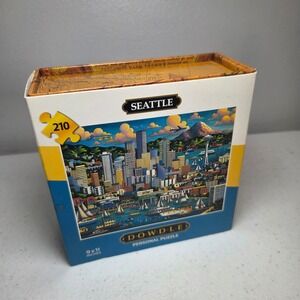 Dowdle Seattle Mini Personal Jigsaw Puzzle 210‎ Pieces 9x11 Eric Dowdle Folk Art